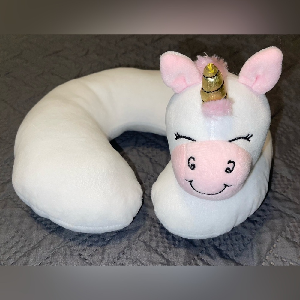 HUDSON BABY TRAVEL NECK PILLOW- UNICORN (B)